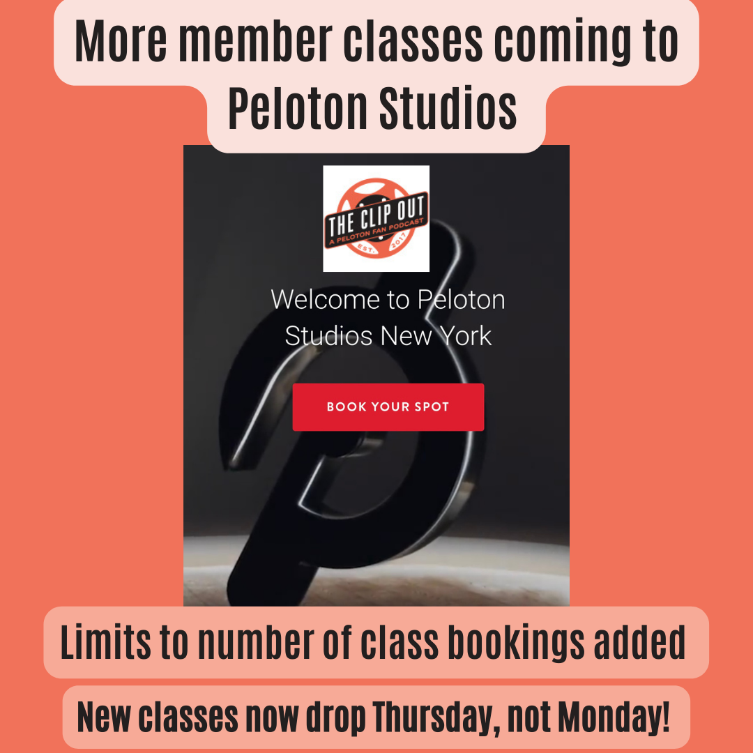 More Live Member Classes Coming to Peloton Studios New York and London! The Clip Out
