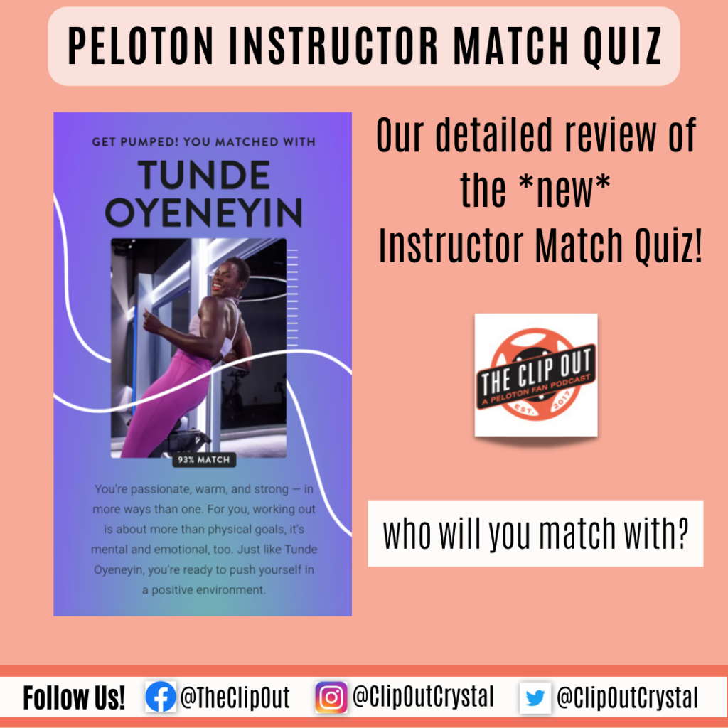 Peloton Quiz Matches You To Your Ideal Instructor